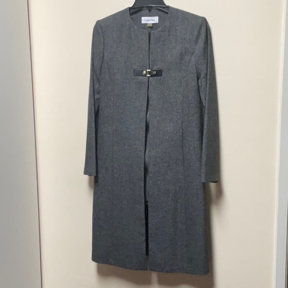 Calvin Klein Suit Duster (Sz 2) with Skirt (Sz 8) NWOT